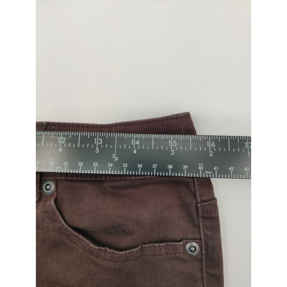 Chicos So Slimming Straight Leg Pants Brown Size 0.5 Regular Cotton Stretch - Picture 3 of 10